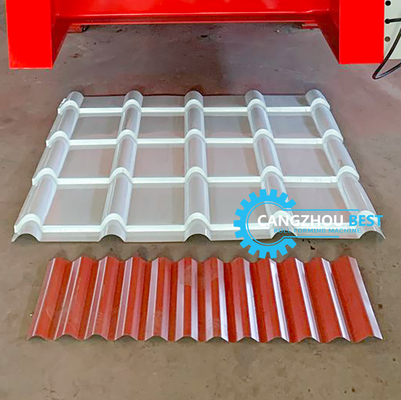 Machine de formage de rouleaux de tôles de toiture Euro Tile 0,4-0,6 mm en acier
