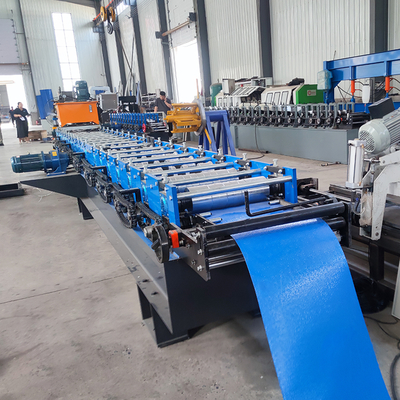Machine de formage de tôles de toiture en profilé métallique à double verrouillage automatique en acier de couleur