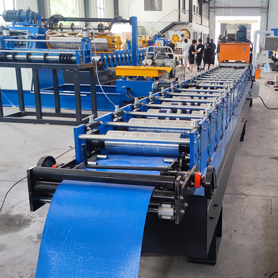Machine de formage de tôles de toiture en profilé métallique à double verrouillage automatique en acier de couleur