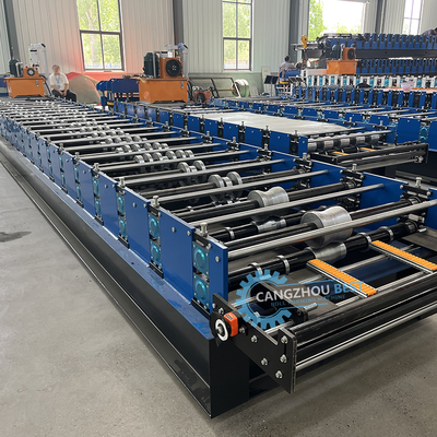 Machine de formage de tôles de toiture, 0,3-0,8 mm, contrôle PLC, 8-15 m/min