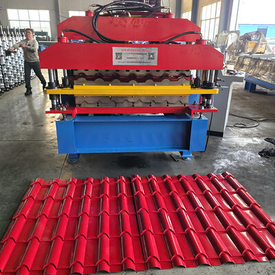 Double couche deux profils dans une machine de fabrication de tuiles vernissées et de panneaux de toit R101