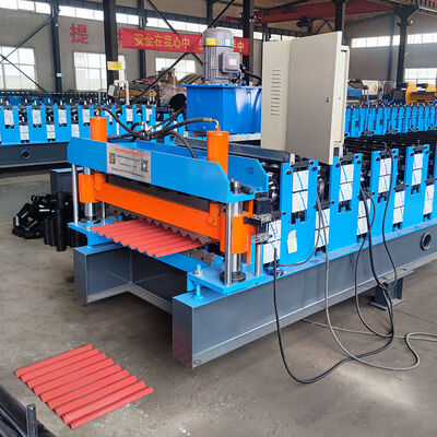 Deux profilés IBR et toit ondulé dans une seule machine Production à grande vitesse, machine de découpe de précision