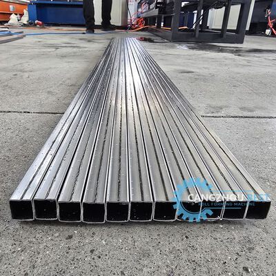Machine de formage à rouleaux pour tube carré soudé au laser de profilé en acier de petite taille 20x20mm