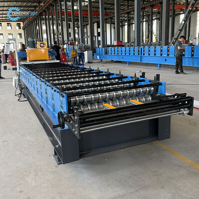 Machine de formage de rouleaux de feuilles de toiture ondulées en acier galvanisé, fabrication