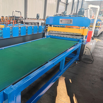 Feuille de bobine d'acier en acier galvanisé coupée à longueur, machine de formage avec empileur automatique