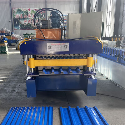 Machine de formage de rouleaux de panneaux de toit en métal 2 en 1