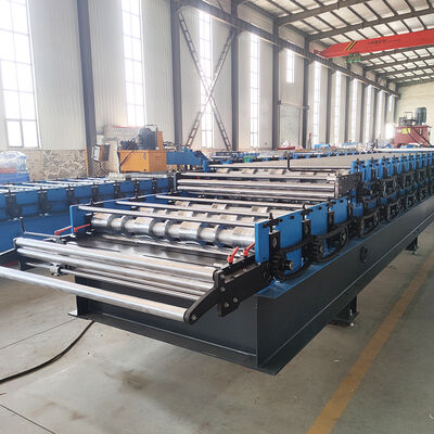 Machine de formage de rouleaux de tuiles de toit double couche à grande vitesse pour IBR et feuilles ondulées