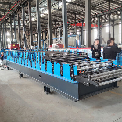 Machine de formage de rouleaux de tuiles de toit double couche à grande vitesse pour IBR et feuilles ondulées