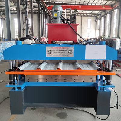 Machine de formage de rouleaux de tuiles de toit double couche à grande vitesse pour IBR et feuilles ondulées