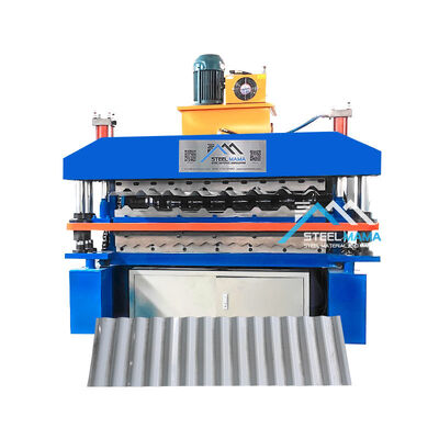 Machine de formage de carreaux ondulés et vernissés double couche