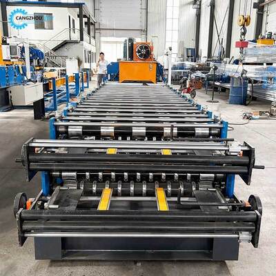 Profileuse double couche pour tôles trapézoïdales et ondulées