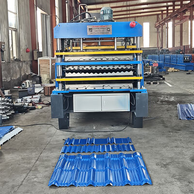 Machine de formage de rouleaux intégrée à double étage et monocouche 3 en 1
