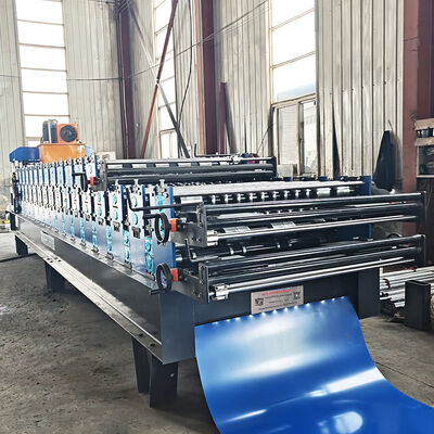 Machine de formage de rouleaux intégrée à double étage et monocouche 3 en 1