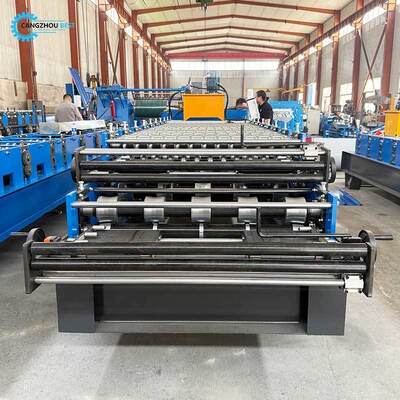 Fabrication de tôles de toiture en tôle ondulée à double couche trapézodienne IBR feuille 840&836
