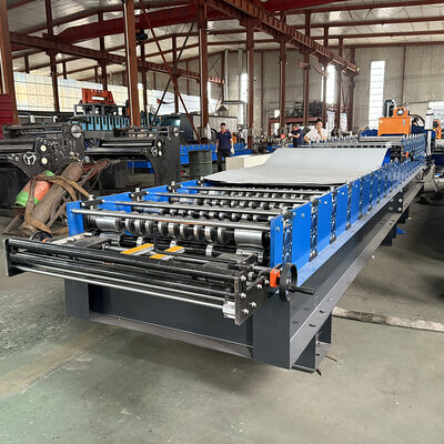 Afrique du Sud et Zimbabwe Machine de formage de rouleaux de tôle de toiture à double couche ondulée