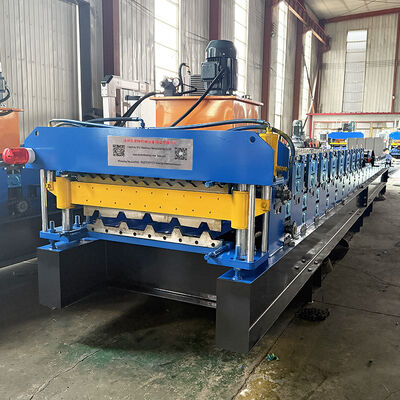 Afrique du Sud et Zimbabwe Machine de formage de rouleaux de tôle de toiture à double couche ondulée