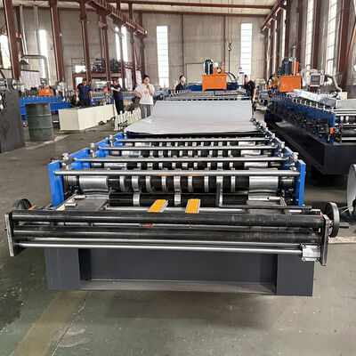 Afrique du Sud et Zimbabwe Machine de formage de rouleaux de tôle de toiture à double couche ondulée