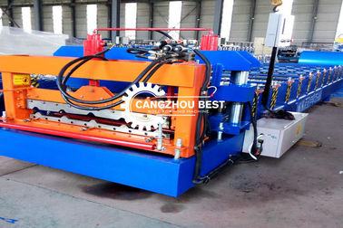 Puissance hydraulique 5.5kw boîte de commande PLC étape Carreaux de toiture et machine de formage de carreaux vitrés
