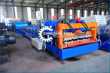 Machine de formage de rouleaux à froid de tôle de toit en acier coloré IBR