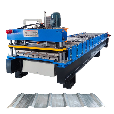 Machine de formage à froid de tôles de toiture en acier de couleur à nervures hautes