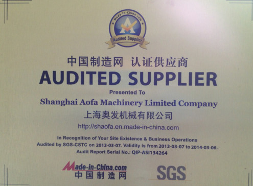 Chine Cangzhou Best Machinery Co., Ltd Certifications